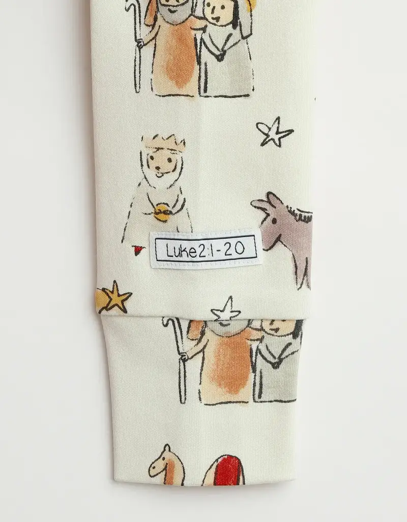 Away in a Manger PJ Long Sleeve Set Cotton