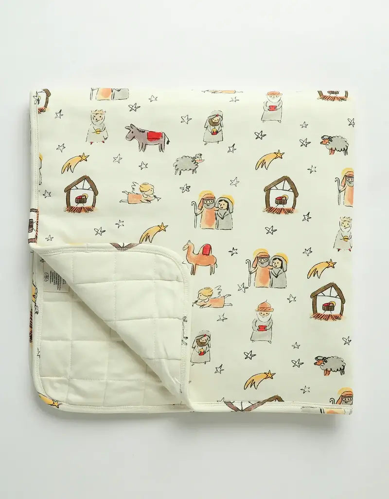 Away in a Manger Blanket Cotton