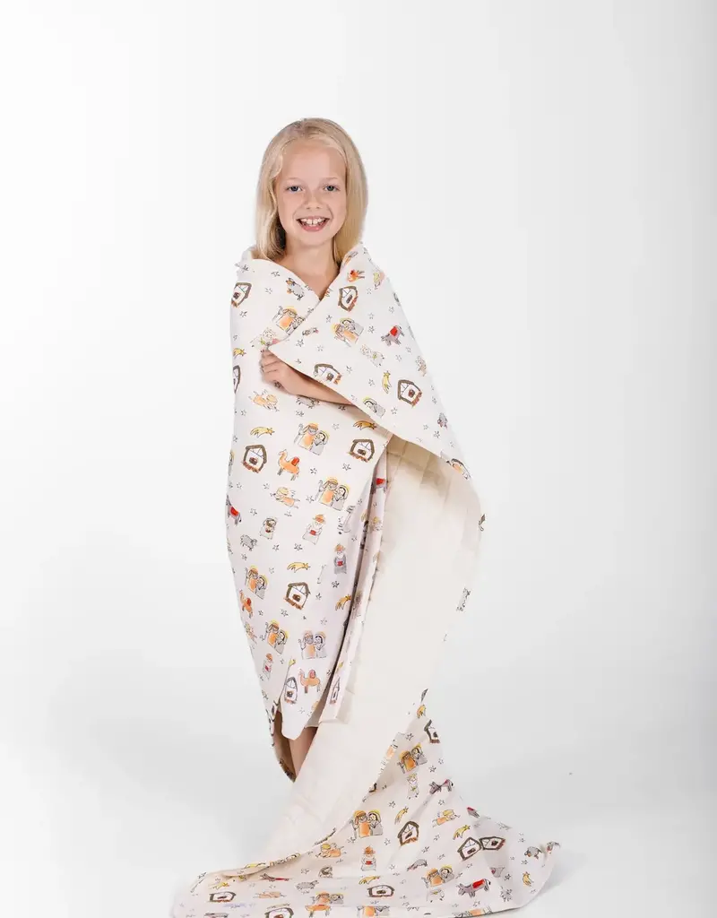 Away in a Manger Blanket Cotton