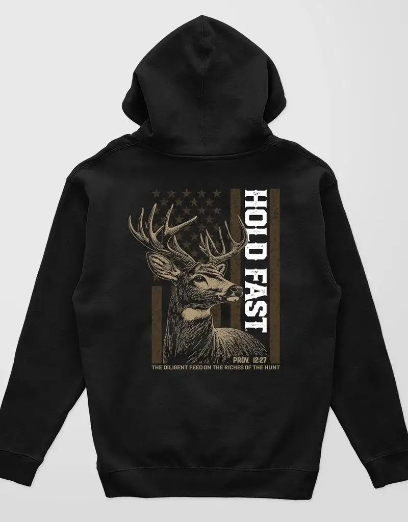 HOLD FAST Mens Hoody Deer Flag
