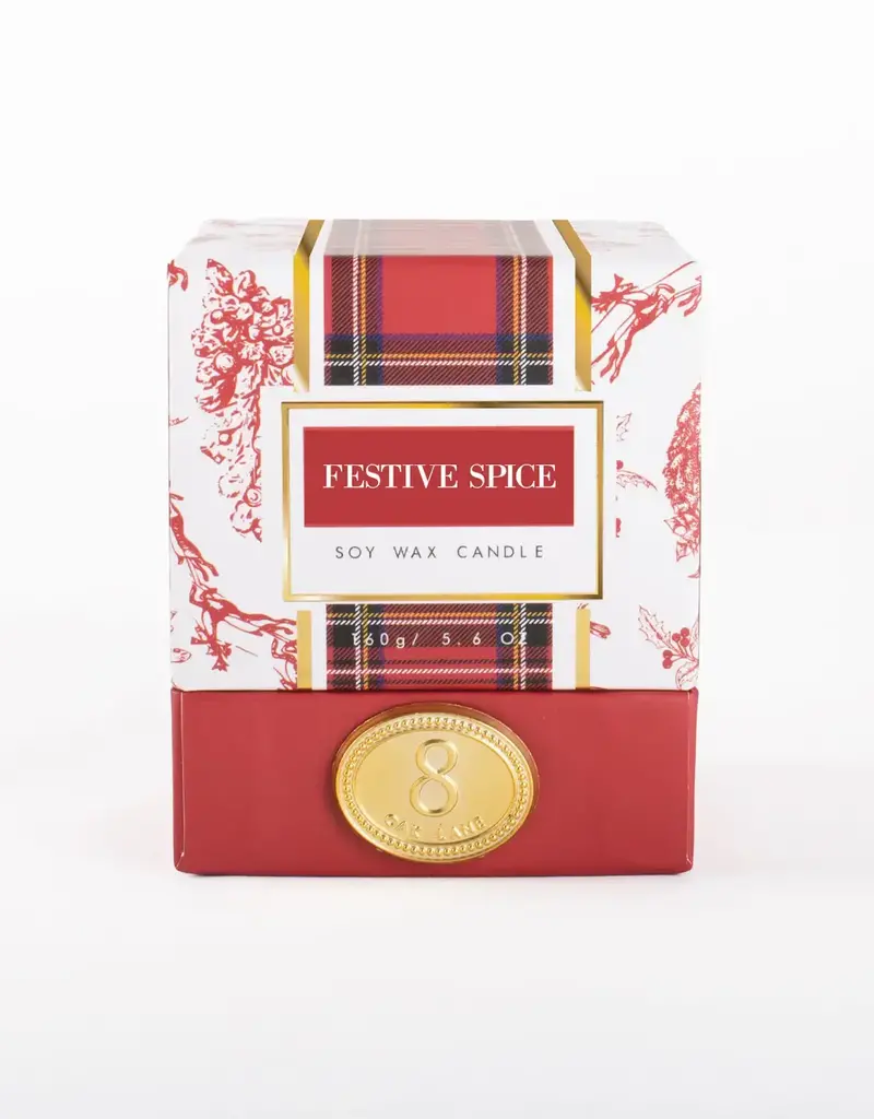 Festive Spice 5.6oz Soy Wax Candle