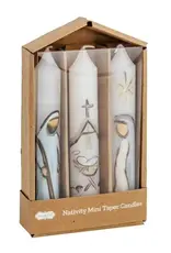 Nativity Mini Taper Candles Set