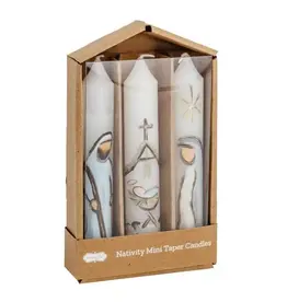 Nativity Mini Taper Candles Set