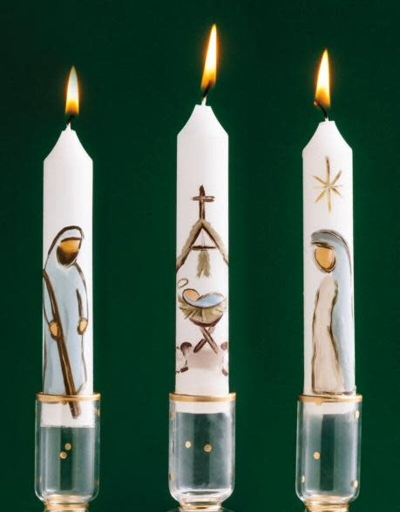 Nativity Mini Taper Candles Set