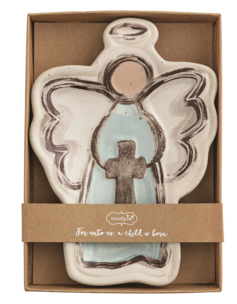 Angel w/ Cross Tidbit Dish