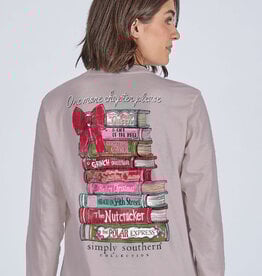 Christmas Book LS Tee