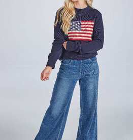 USA Preppy Crew Sweater