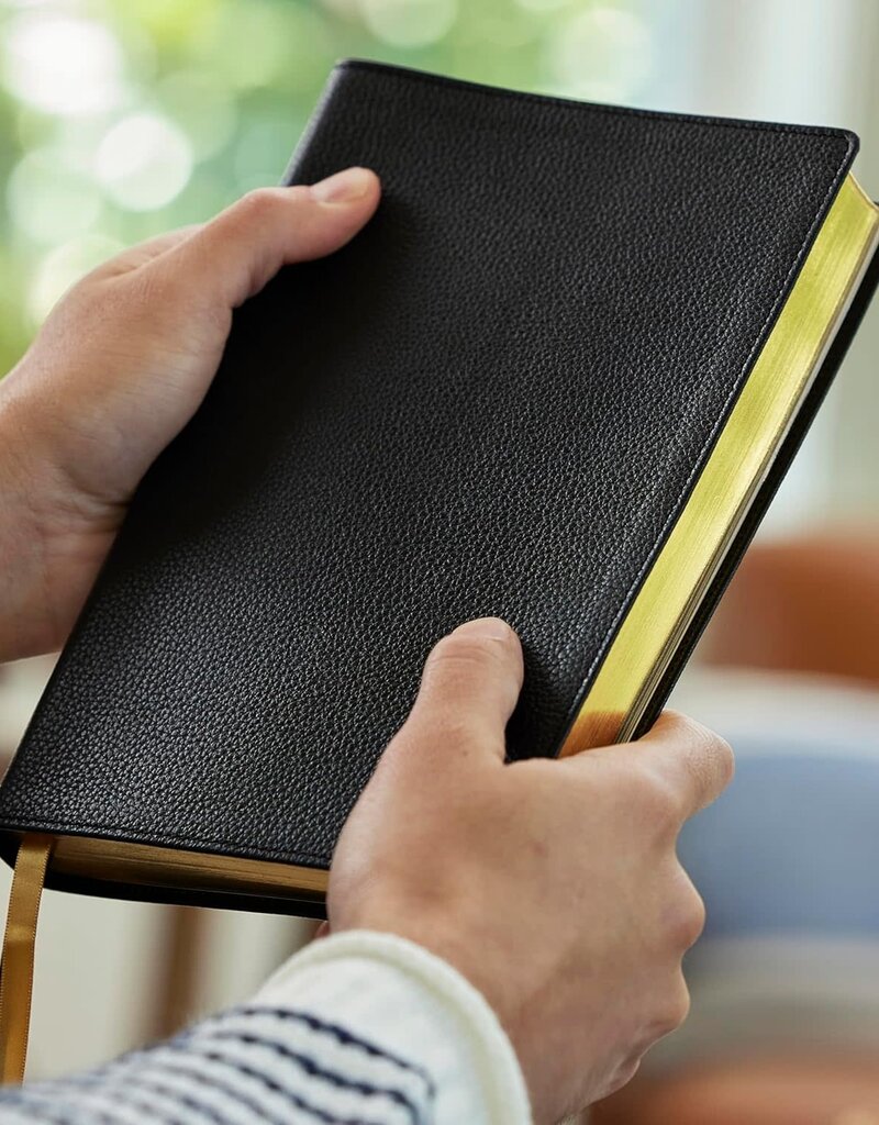 Peace of God Bible (NKJV, Red Letter, Comfort Print, Black Genuine)