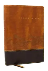 Peace of God Bible  (NKJV, Red Letter, Comfort Print, Brown Leathersoft)