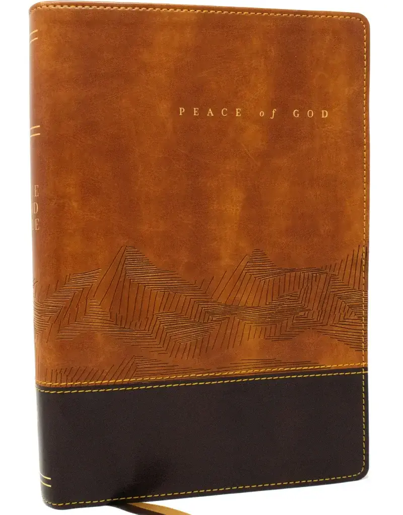 Peace of God Bible  (NKJV, Red Letter, Comfort Print, Brown Leathersoft)