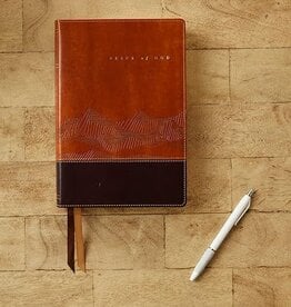Peace of God Bible  (NKJV, Red Letter, Comfort Print, Brown Leathersoft)