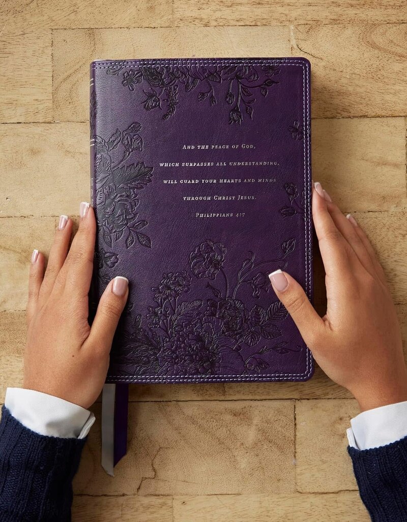 Peace of God Bible (NKJV, Red Letter, Comfort Print, Purple Leathersoft)