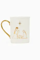 Gold Handle Mug Nativity