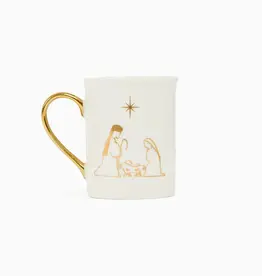 Gold Handle Mug Nativity