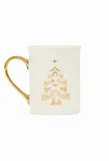 Gold Handle Mug Nativity Tree