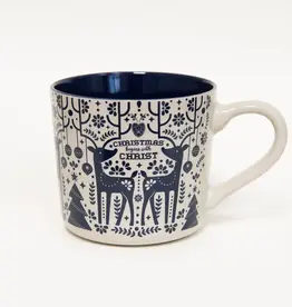 Christmas Begins with Christ Ceramic 15 oz Mug with Handle