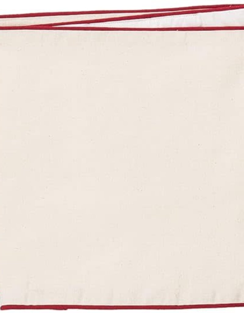 Merry Christmas Sentiment w/ Red Cardinal Embroidered Table Runner 14" x 72" 14" x 72" Tan