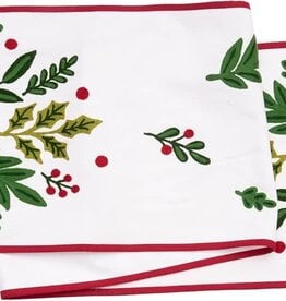 Botanical Christmas Table Runner 14" x 72" 14" x 72" Green