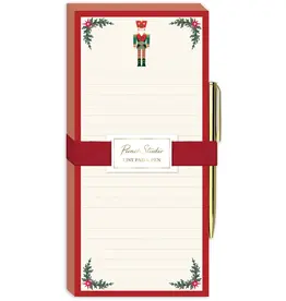 Magnetic List Pad with Pen Vintage Nutcracker