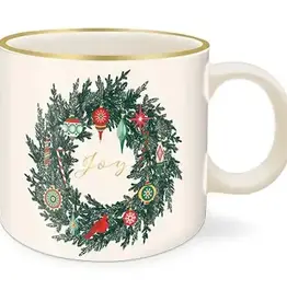 Mug Ceramic Vintage Wreath