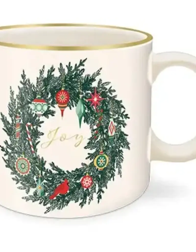 Mug Ceramic Vintage Wreath