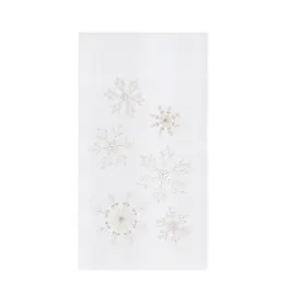 Christmas Gold Snowflakes Kitchen Towel