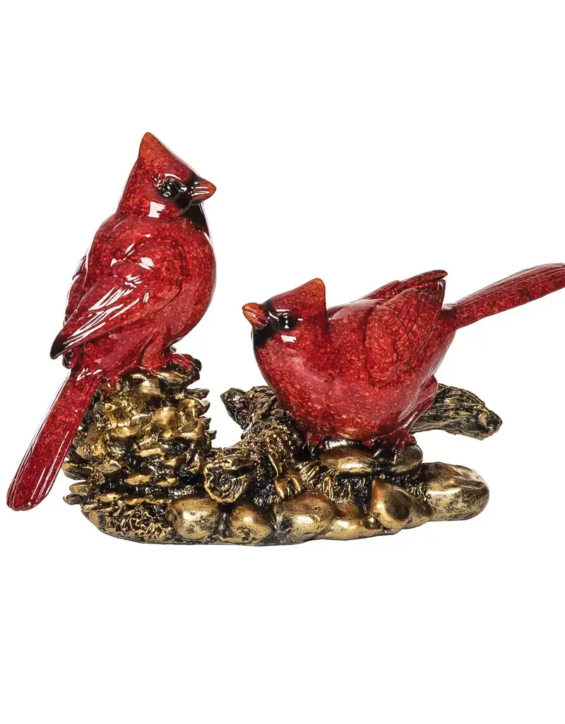 Christmas Cardinal Duo Decorative Figurine