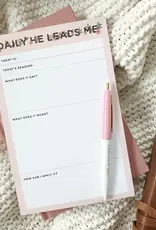 Daily He Leads Me Notepad | Wildflower