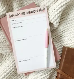 Daily He Leads Me Notepad | Wildflower