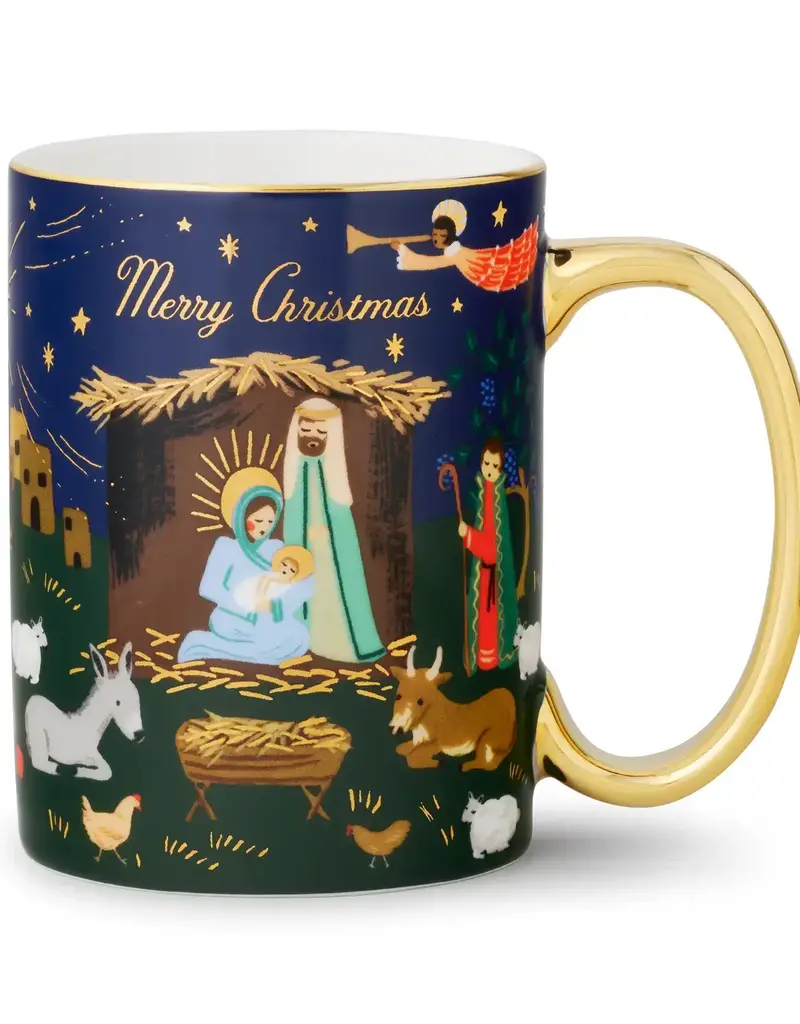 Nativity Scene Porcelain Mug