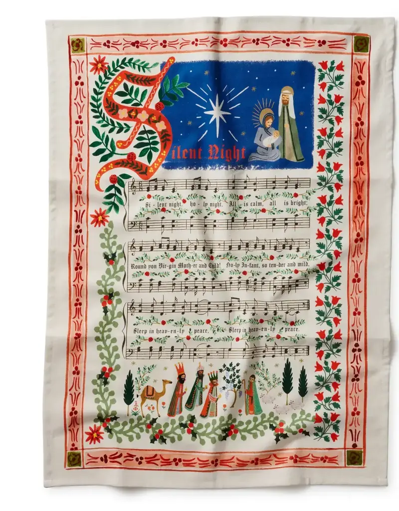 Christmas Carols Tea Towel