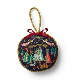 Nativity Embroidered Ornament