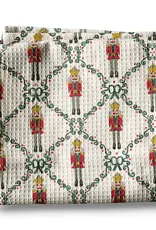 Nutcracker Red Bow Holiday Christmas Towel / Waffle