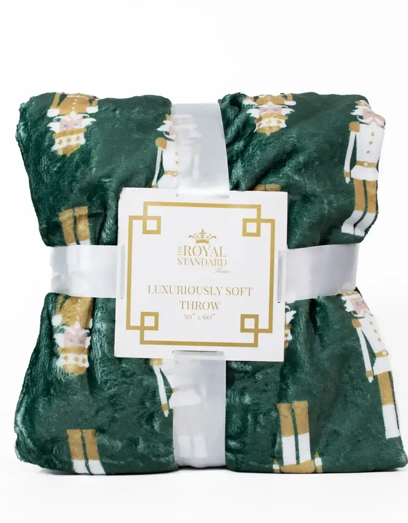 Alpine Nutcracker Throw Dark Green/Multi 50x60