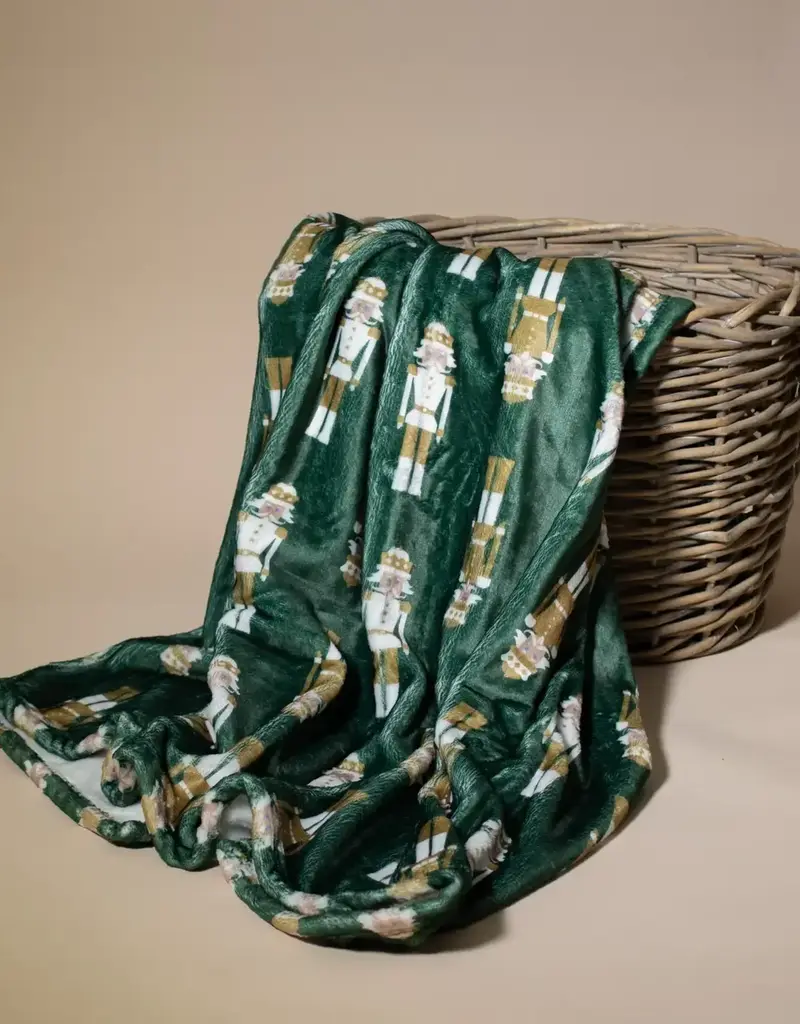 Alpine Nutcracker Throw Dark Green/Multi 50x60