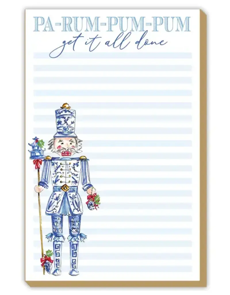 Pa-Rum Get It All Done Nutcracker Luxe Large Notepad