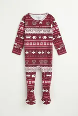 King of Kings Ruby Red Footed Onesie Cotton