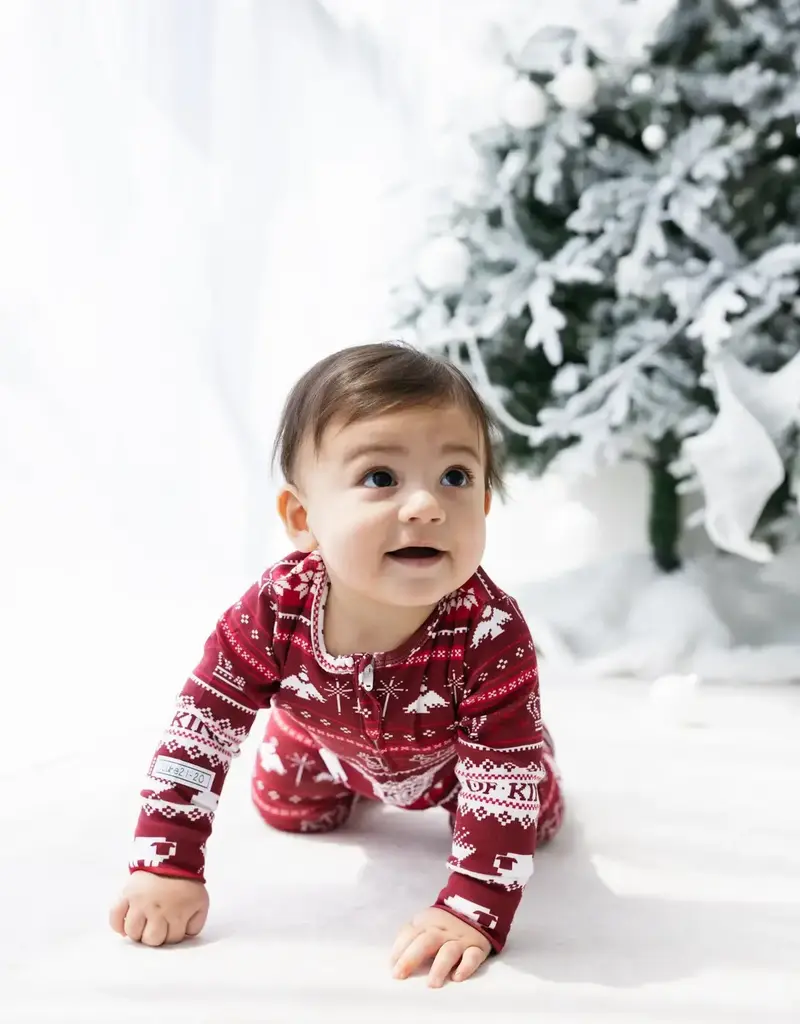 King of Kings Ruby Red Footed Onesie Cotton