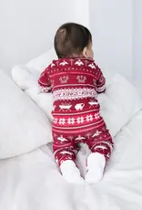 King of Kings Ruby Red Footed Onesie Cotton
