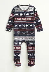 King of Kings Midnight Blue Footed Onesie Cotton