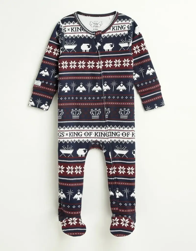 King of Kings Midnight Blue Footed Onesie Cotton
