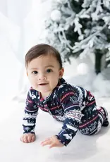 King of Kings Midnight Blue Footed Onesie Cotton