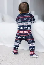 King of Kings Midnight Blue Footed Onesie Cotton