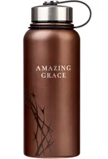 Amazing Grace Metallic Brown Crown of Thorns Stainless Steel Water Bottle