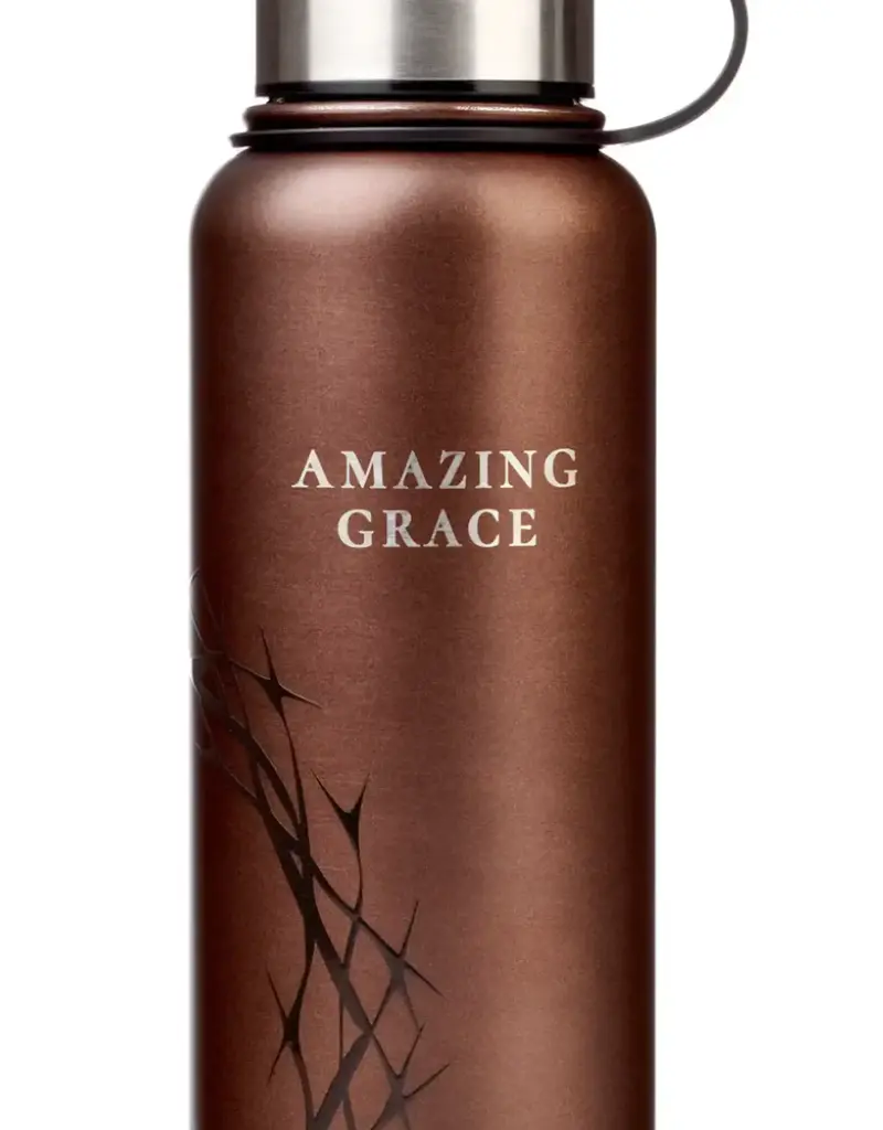 Amazing Grace Metallic Brown Crown of Thorns Stainless Steel Water Bottle