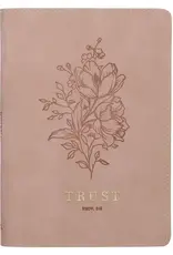 Trust Mottled Blush Faux Leather Classic Journal - Proverbs 3:5