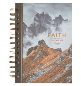 Faith Can Move Mountains Spiral Journal - Matthew 17:20