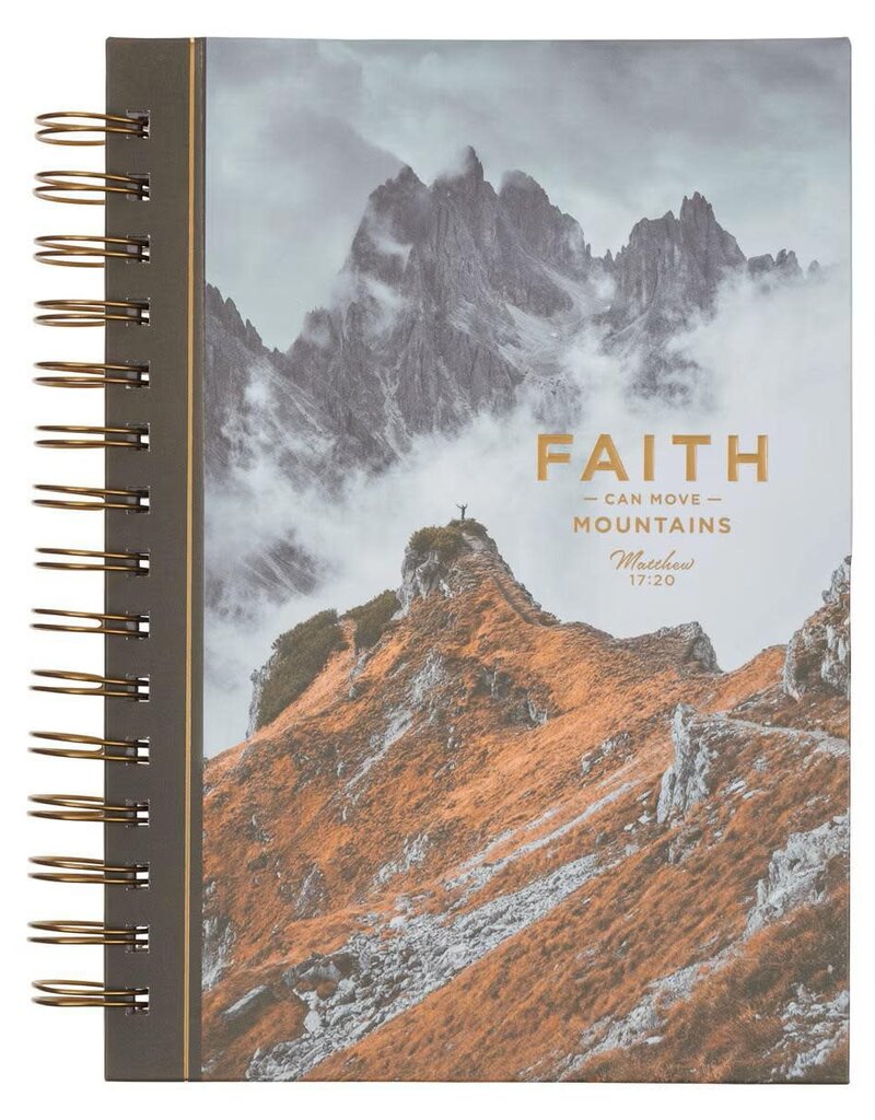 Faith Can Move Mountains Spiral Journal - Matthew 17:20