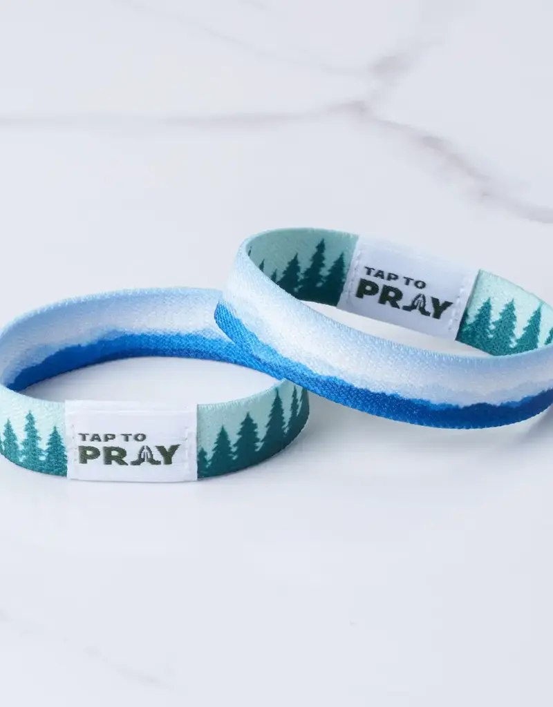 Tap to Pray Wristband -Mountains & Forest