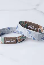 Tap To Pray Wristband - River Rock Camo Classic & Sage